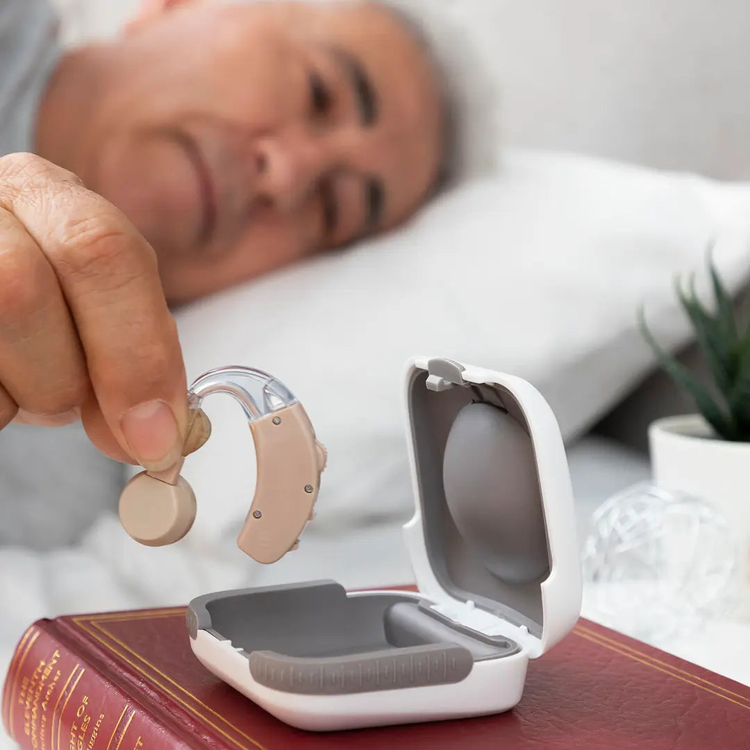 VitaOído - Amplificador auditivo discreto con volumen ajustable.