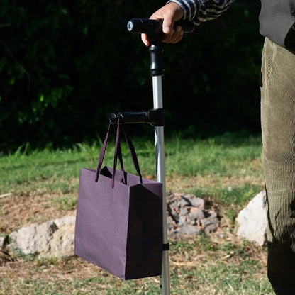 SmartWalk - Bastón Extensible con LED, Alarma y Mano Mecánica